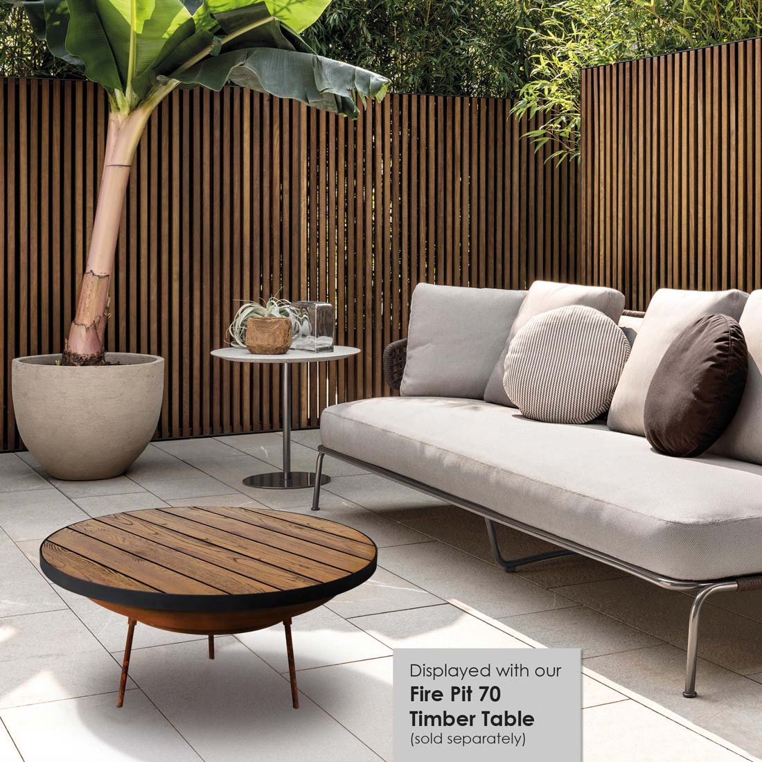 Morocco 60 Rust Fire Pit - Image 5