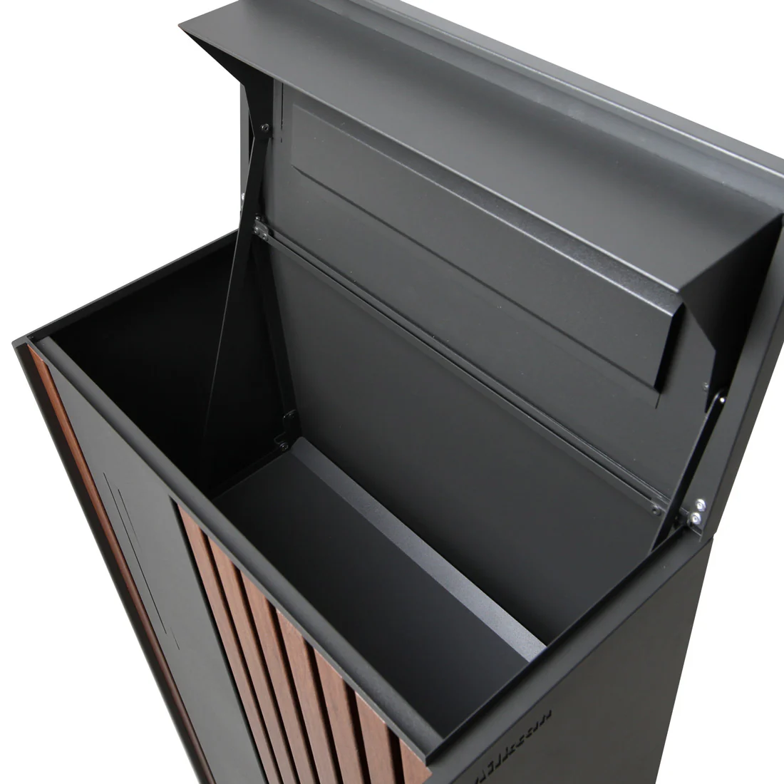 Noosa Extra Wide Parcel Pillar Letterbox - Charcoal - Image 11