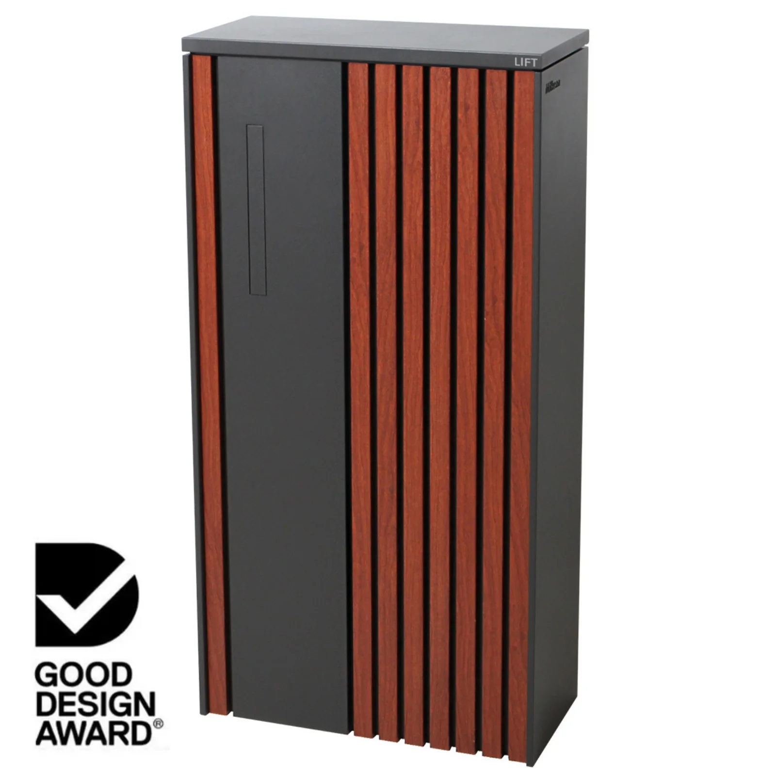 Noosa Extra Wide Parcel Pillar Letterbox - Charcoal - Image 13