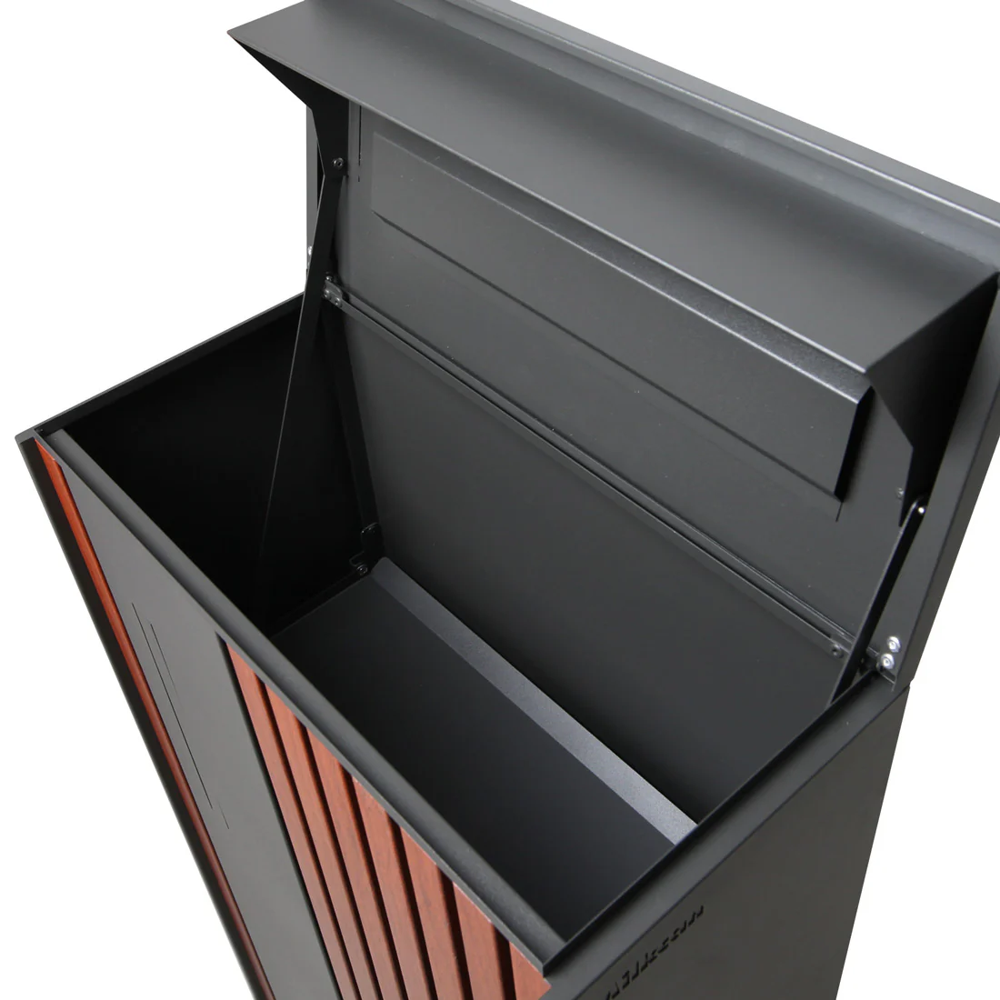 Noosa Extra Wide Parcel Pillar Letterbox - Charcoal - Image 22