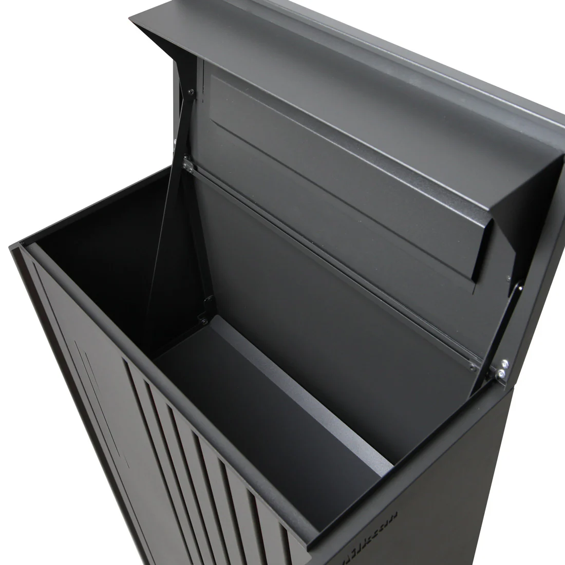 Noosa Extra Wide Parcel Pillar Letterbox - Charcoal - Image 32