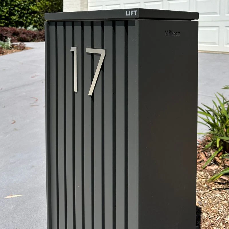 Noosa Parcel Pillar Letterbox - Charcoal - Image 14
