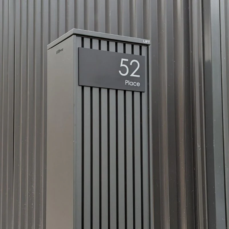 Noosa Parcel Pillar Letterbox - Charcoal - Image 17