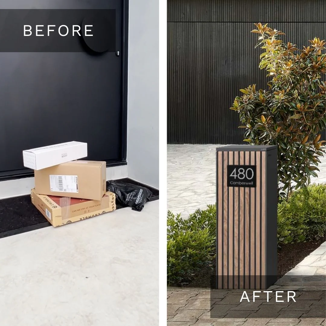 Noosa Parcel Pillar Letterbox - Charcoal - Image 8