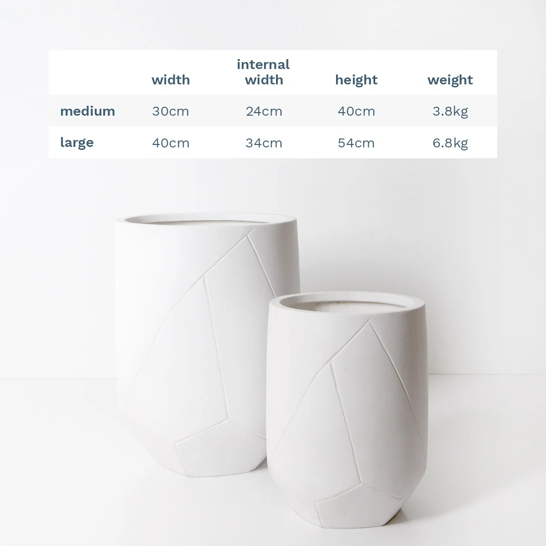 Noosa Plant Pot - White - Image 16