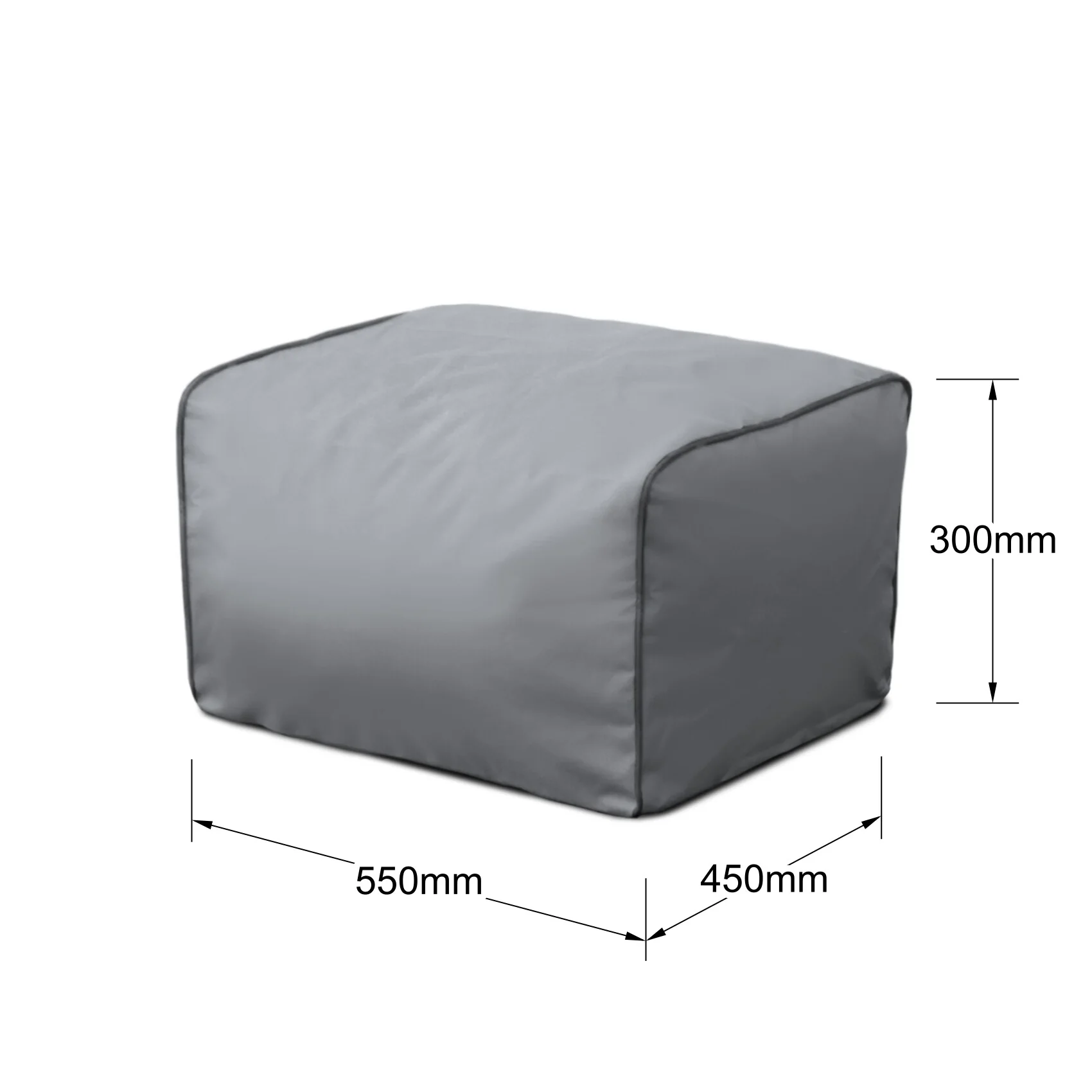 Luxury Outdoor Rectangle Foam Filled Ottoman - Image 9