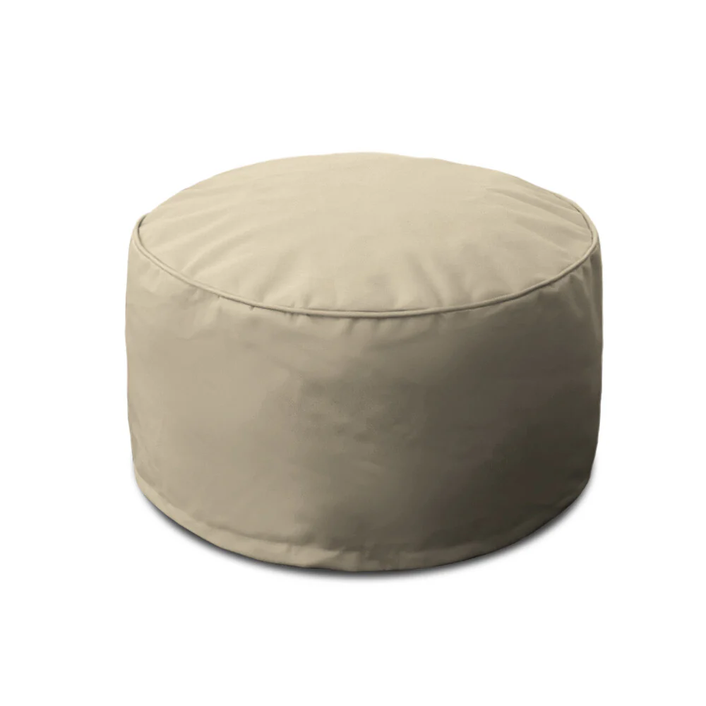 Luxury Outdoor Round Foam Filled Ottoman - Image 3