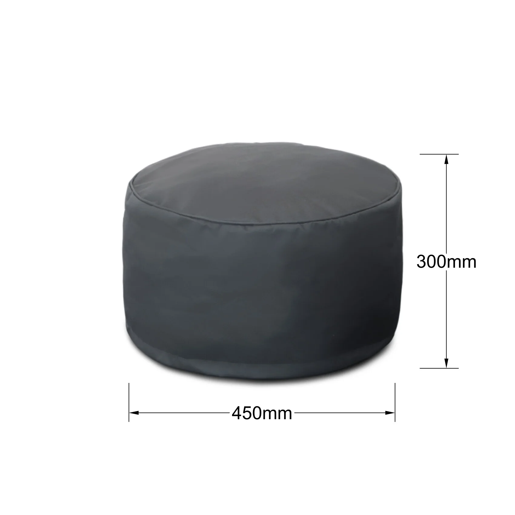 Luxury Outdoor Round Foam Filled Ottoman - Image 9