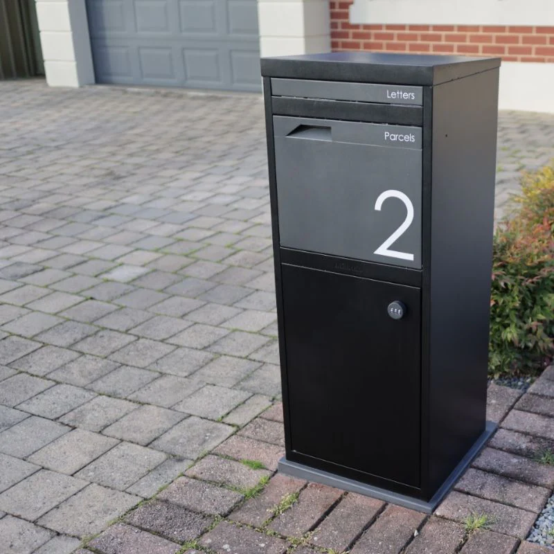 Parcel Pal 2 Pillar Letterbox - Black - Image 20
