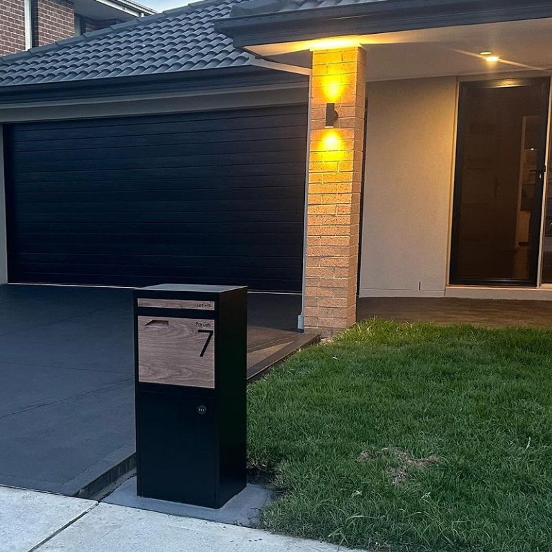 Parcel Pal 2 Pillar Letterbox - Black - Image 22