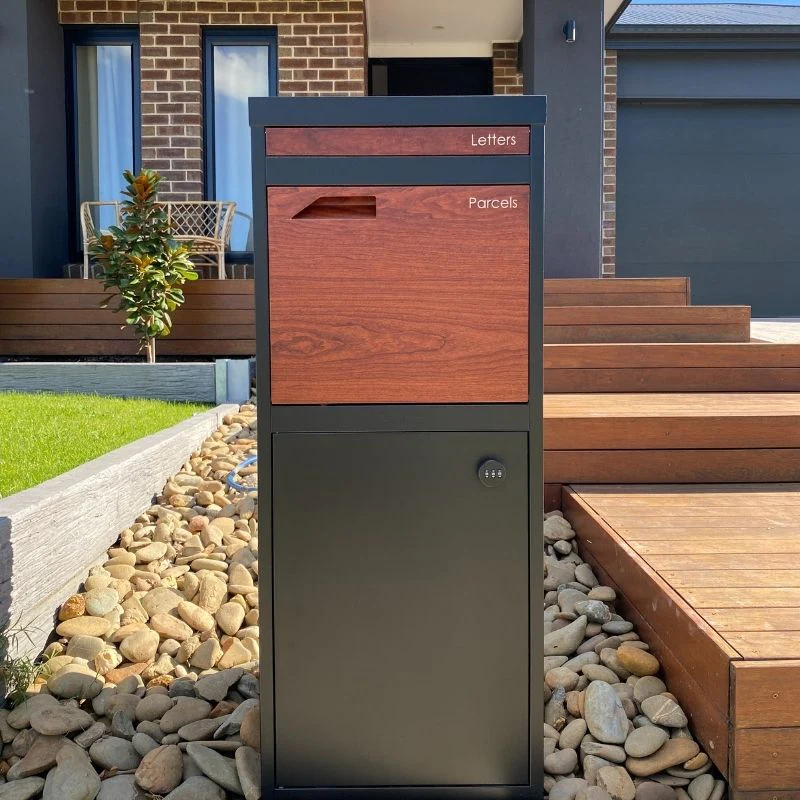 Parcel Pal 2 Pillar Letterbox - Black - Image 9