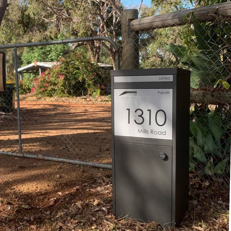 Parcel Pal 2 Pillar Letterbox - Charcoal - Image 12