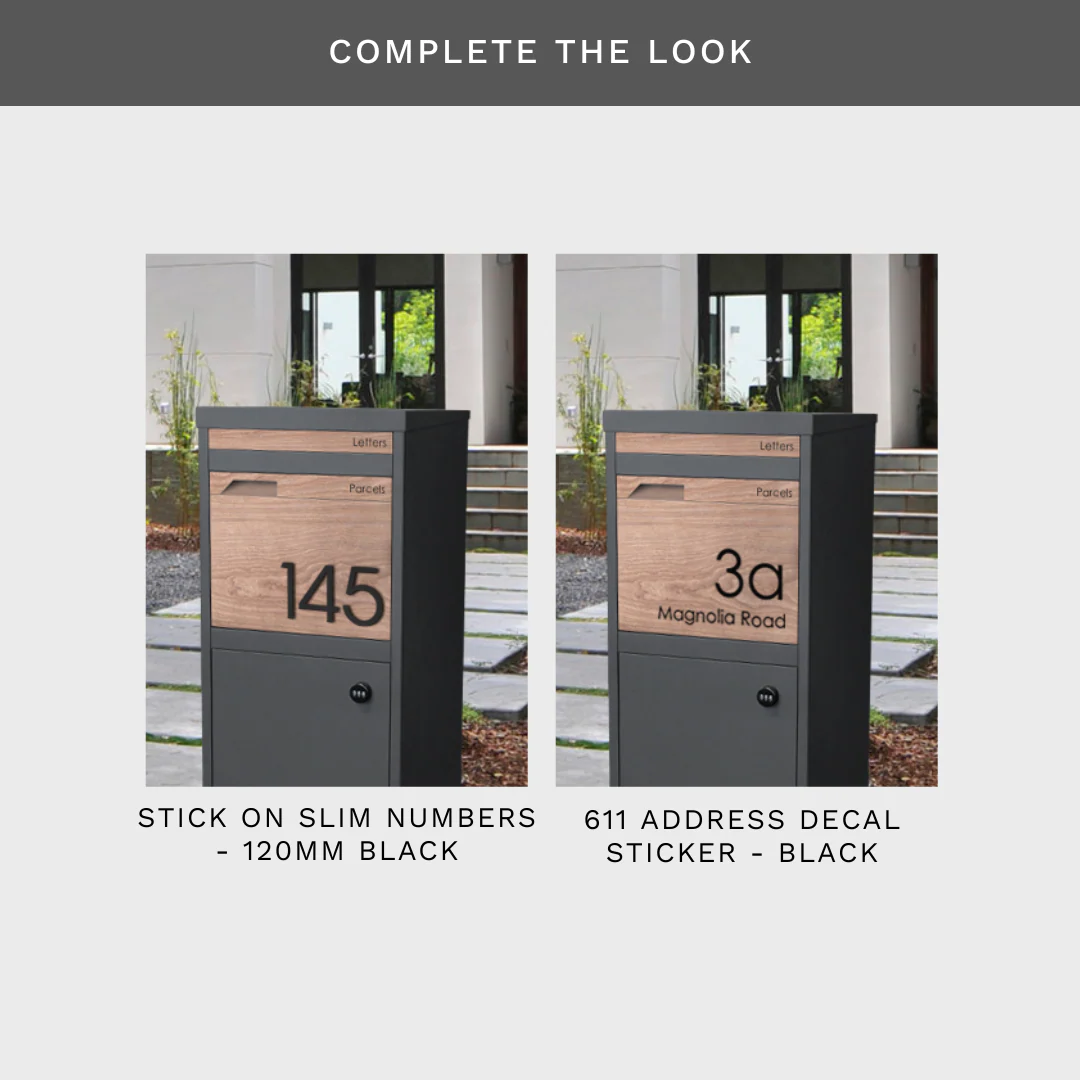 Parcel Pal 2 Pillar Letterbox - Charcoal - Image 25