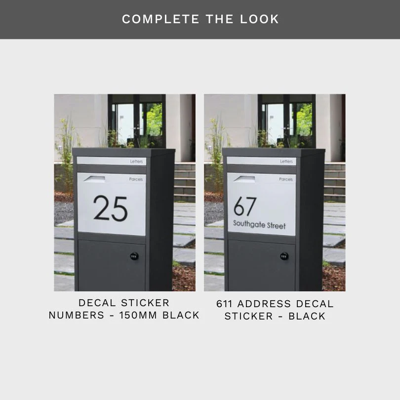 Parcel Pal 2 Pillar Letterbox - Charcoal - Image 26