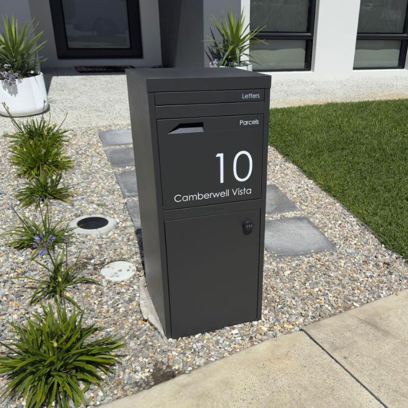 Parcel Pal 2 Pillar Letterbox - Charcoal - Image 5