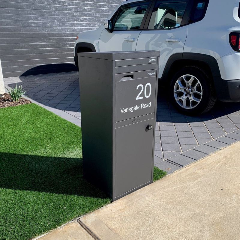 Parcel Pal 2 Pillar Letterbox - Charcoal - Image 7