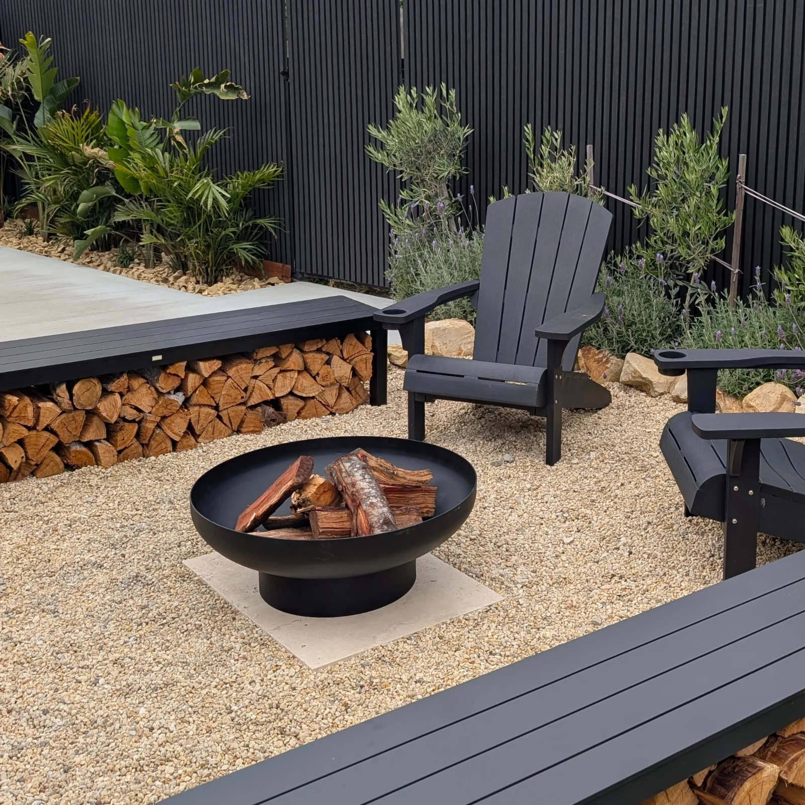 Phoenix 80 Black Fire Pit - Image 10