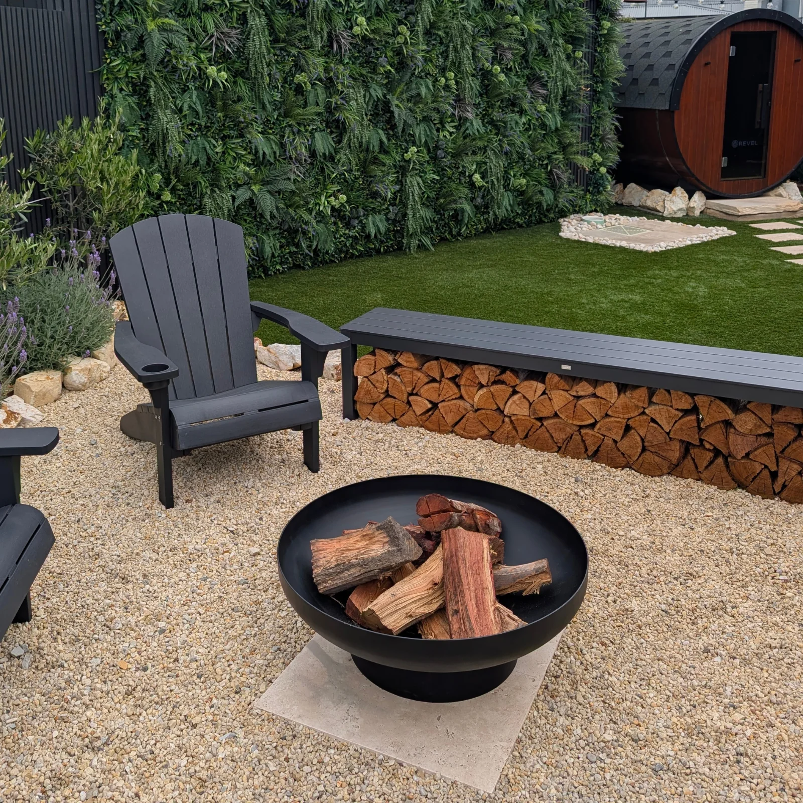 Phoenix 80 Black Fire Pit - Image 6