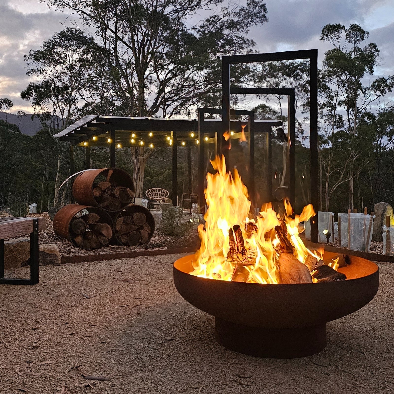 Phoenix 90 Rust Fire Pit - Image 5