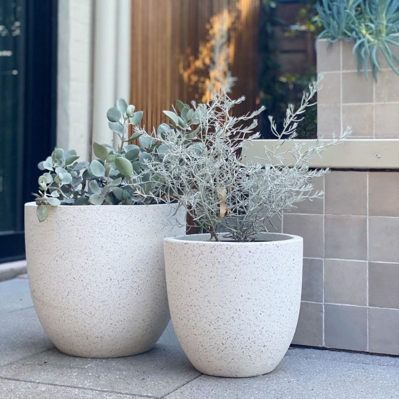Rio Plant Pot - White Terrazzo - Image 11