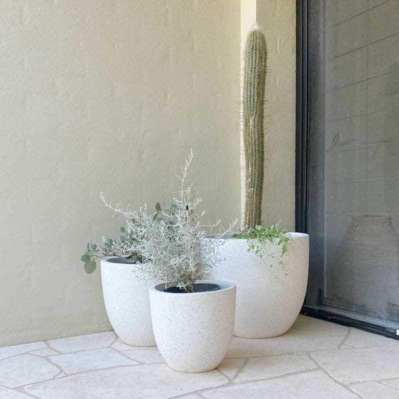 Rio Plant Pot - White Terrazzo - Image 13