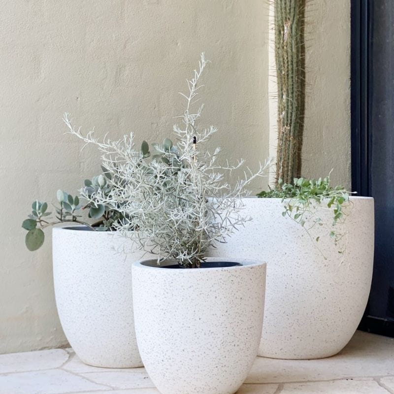 Rio Plant Pot - White Terrazzo - Image 7