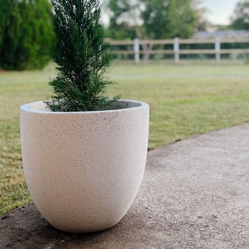 Rio Plant Pot - White Terrazzo - Image 9