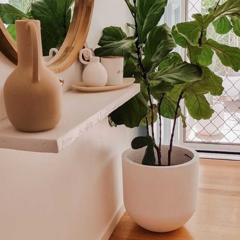 Santorini Plant Pot - White - Image 10