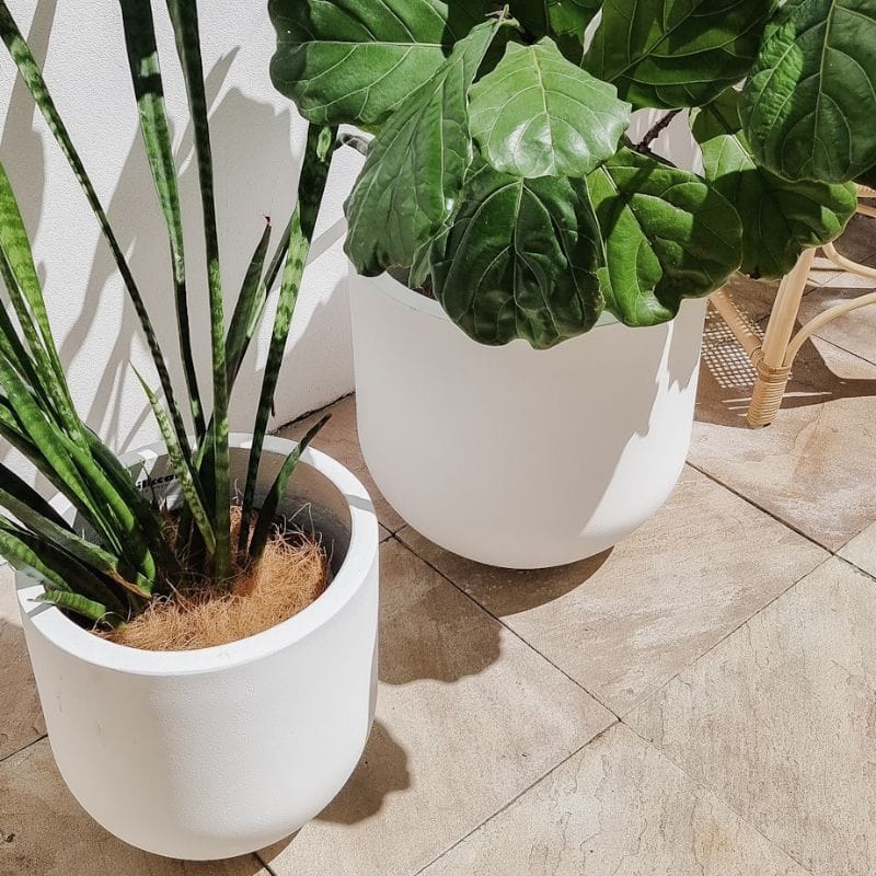 Santorini Plant Pot - White - Image 14