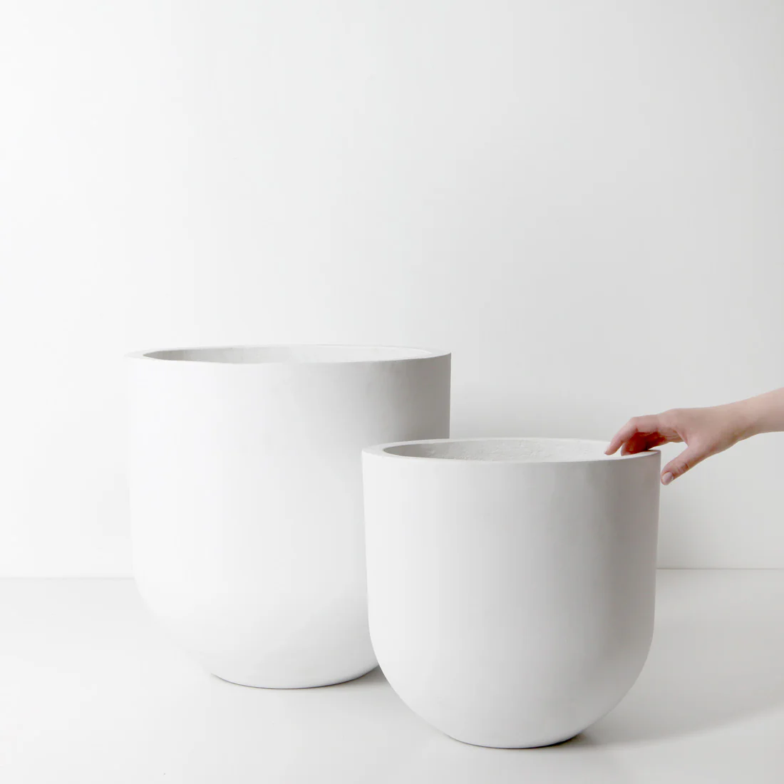 Santorini Plant Pot - White - Image 19