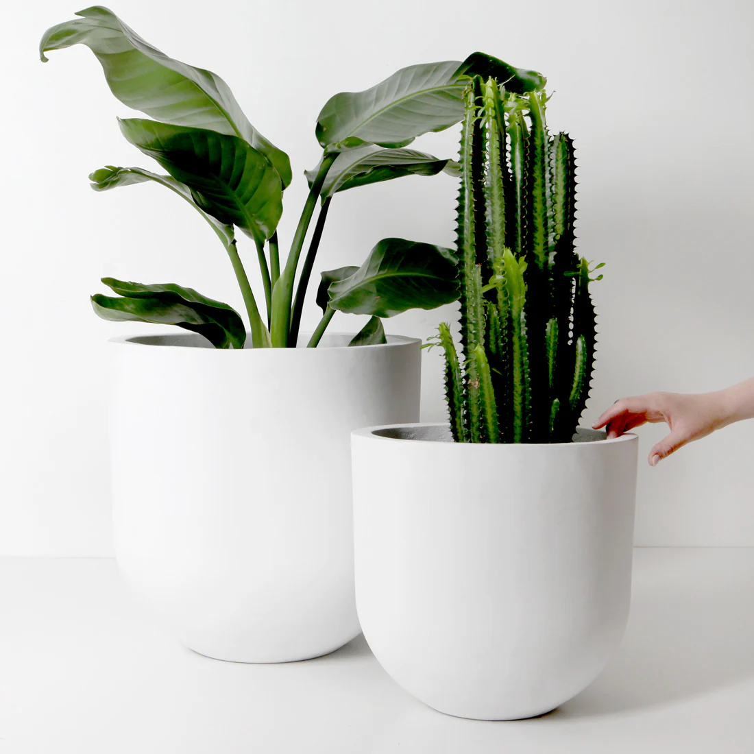 Santorini Plant Pot - White - Image 20