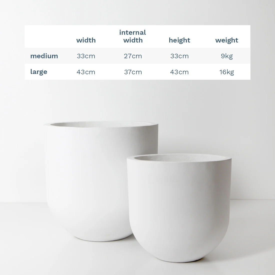 Santorini Plant Pot - White - Image 21