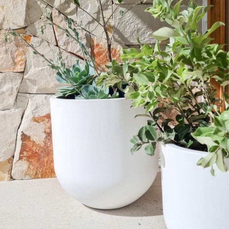 Santorini Plant Pot - White - Image 5