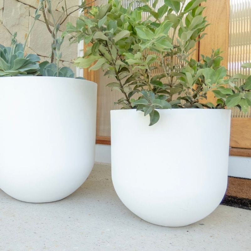 Santorini Plant Pot - White - Image 6