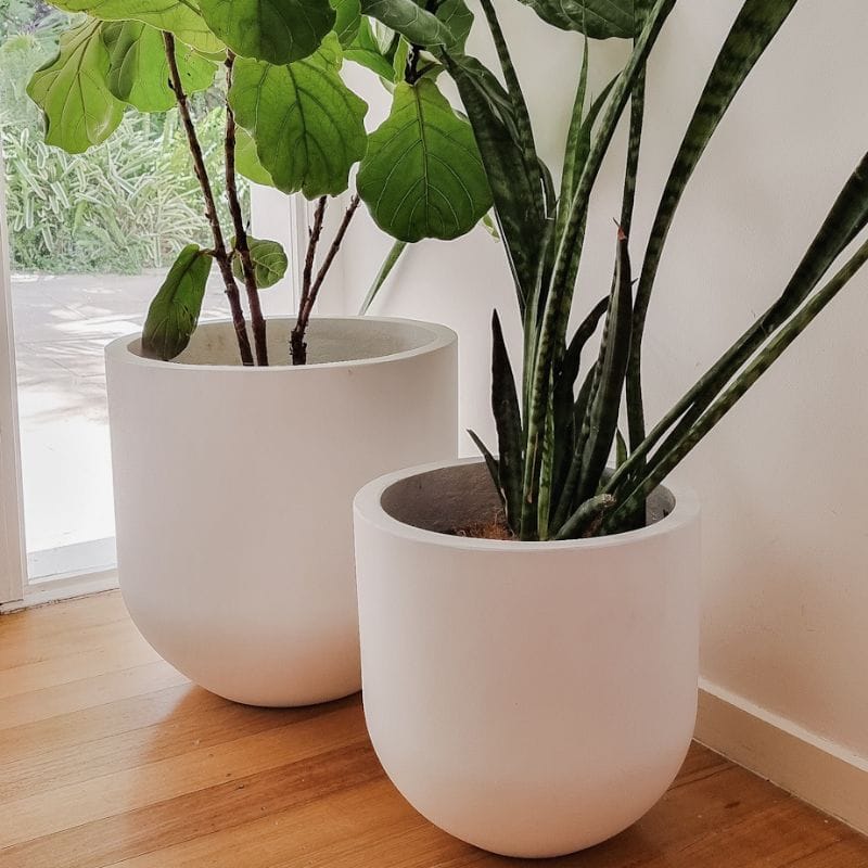 Santorini Plant Pot - White - Image 9