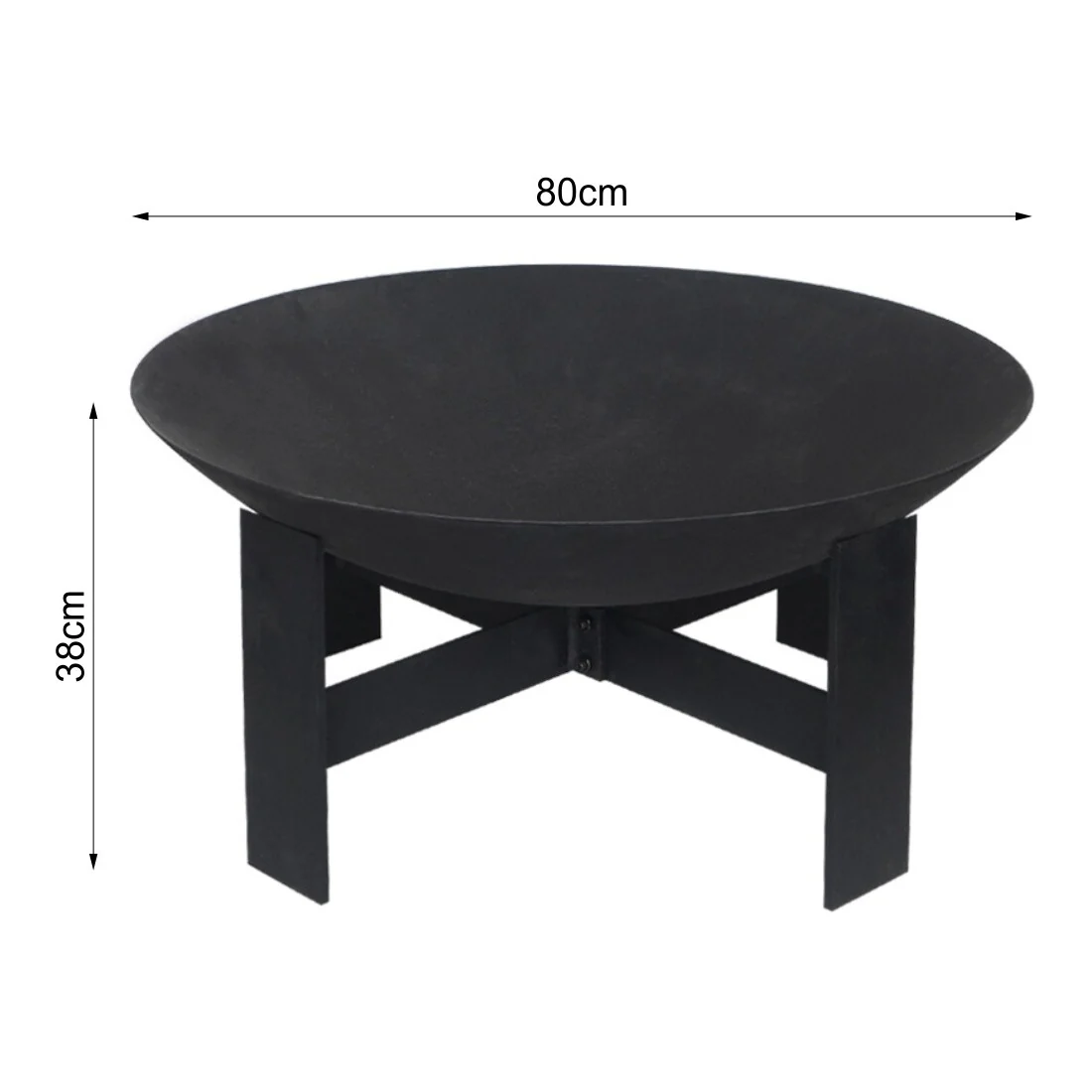 Sierra 80 Black Fire Pit - Image 3