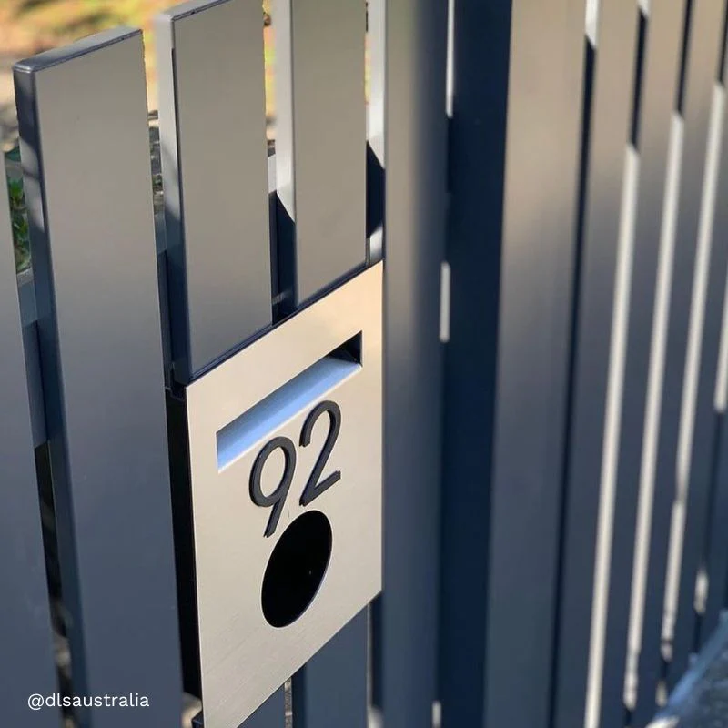 Soho Fence/Brick Letterbox - Stainless Steel - Image 5