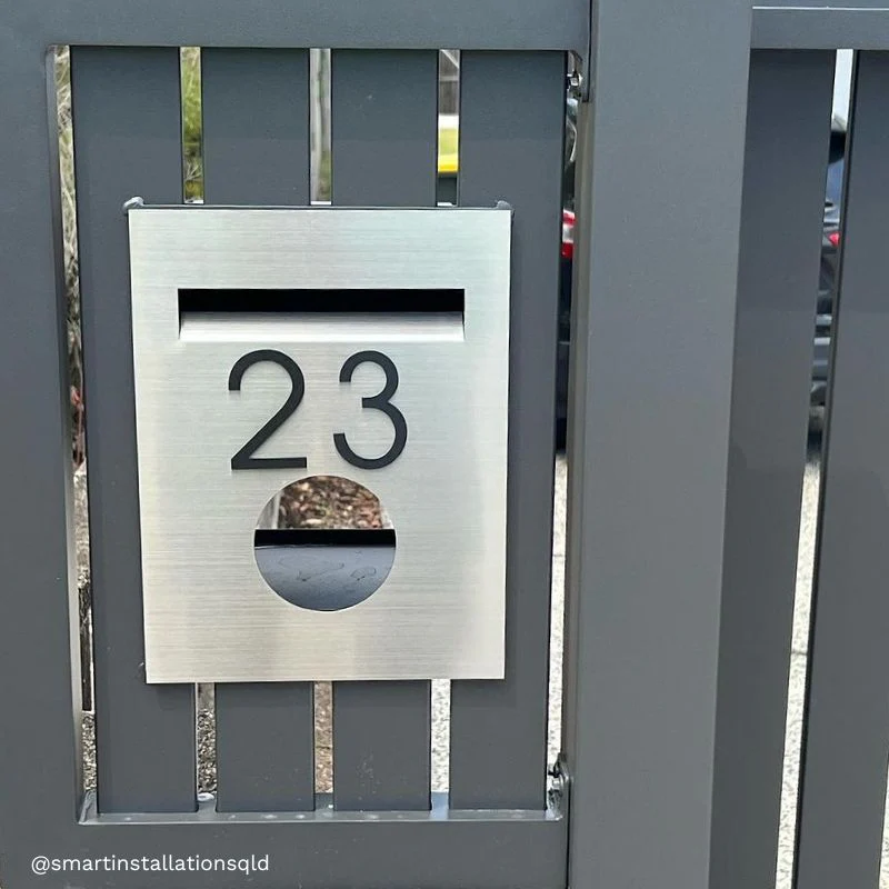 Soho Fence/Brick Letterbox - Stainless Steel - Image 8