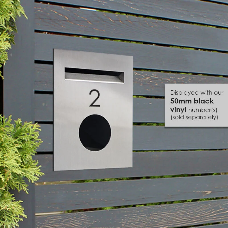 Soho Fence/Brick Letterbox - Stainless Steel - Image 9