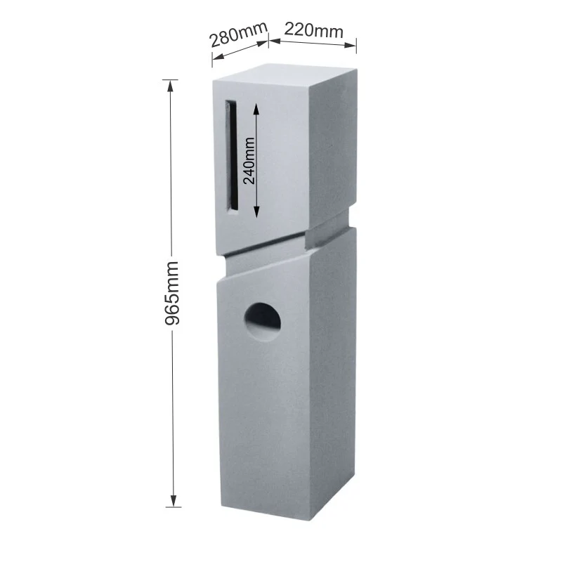 Spa Pillar Letterbox - Image 10