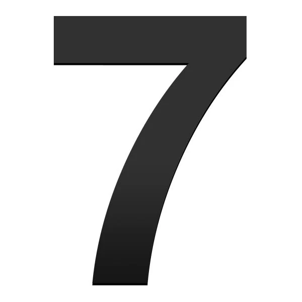 Stick on Bold House Numbers 120mm - Black - Image 14