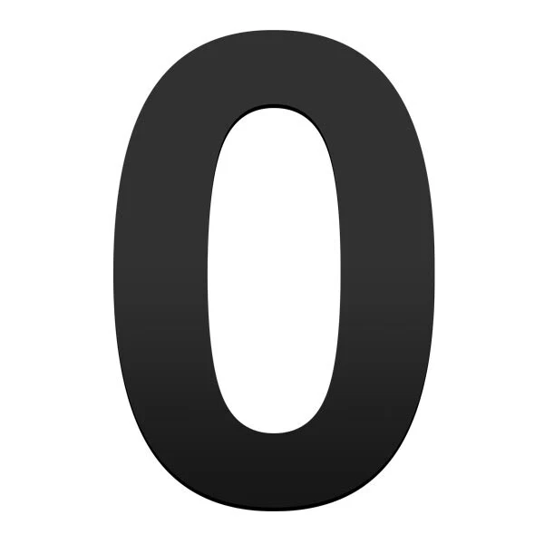 Stick on Bold House Numbers 120mm - Black - Image 17