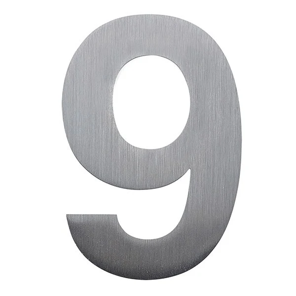 Stick on Bold House Numbers 120mm - Stainless Steel - Image 16