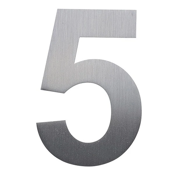 Stick on Bold House Numbers 120mm - Stainless Steel - Image 22