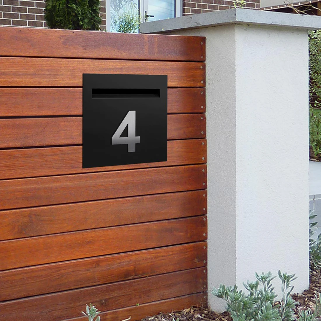 Stick on Bold House Numbers 120mm - Stainless Steel - Image 24