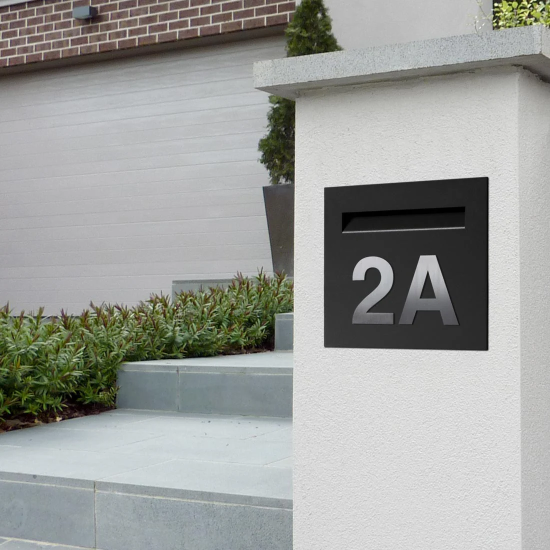 Stick on Bold House Numbers 120mm - Stainless Steel - Image 25