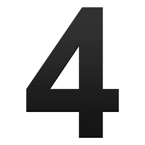 Stick on Bold House Numbers 75mm - Black - Image 20