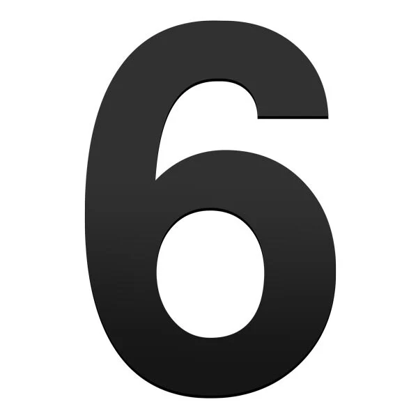 Stick on Bold House Numbers 75mm - Black - Image 22