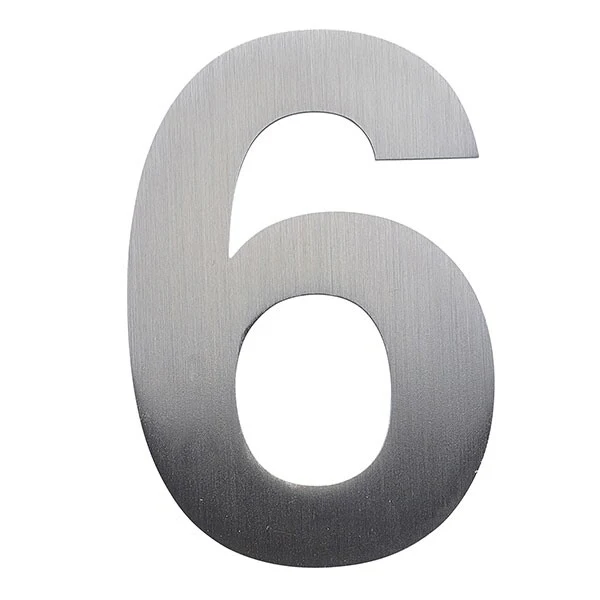 Stick on Bold House Numbers 75mm - Stainless Steel - Image 15