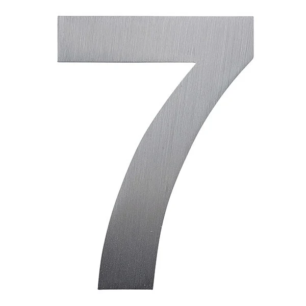 Stick on Bold House Numbers 75mm - Stainless Steel - Image 17